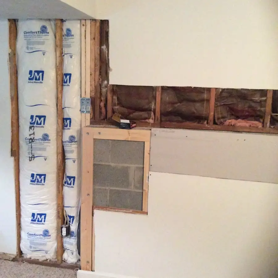 Wall insulation replacement during Structural Drying in Silver Lake